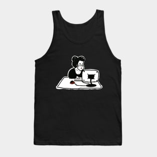 accountant. businesswoman. plump cute funny young woman Tank Top